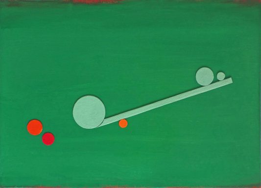 Moderne Formen und schlichte Farben sind die Essenz von Zen. Unbalanced seesaw+MayumiYamakawa.jpg