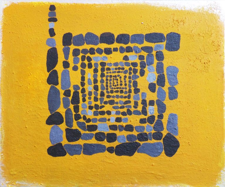The voice of the work is not a spiral, straight line, or diagonal line, but the gentle flow of the lines.