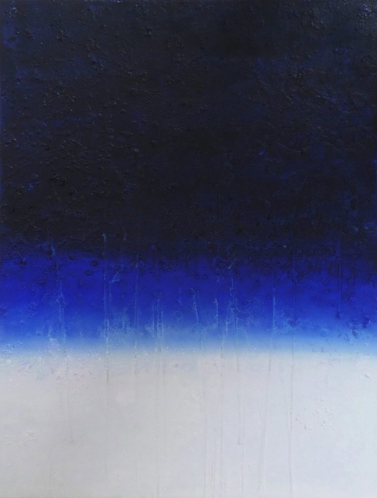 Blauverlauf von dunklem zu hellem Blau mit sanften Übergängen. https://yamakawa.eu/direct-sales-stripes-gallery/blue-light-from-space/